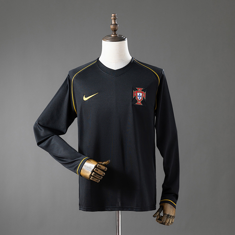 Camiseta retro de manga larga de Portugal 2006 (visitante) Tallas S-XXL